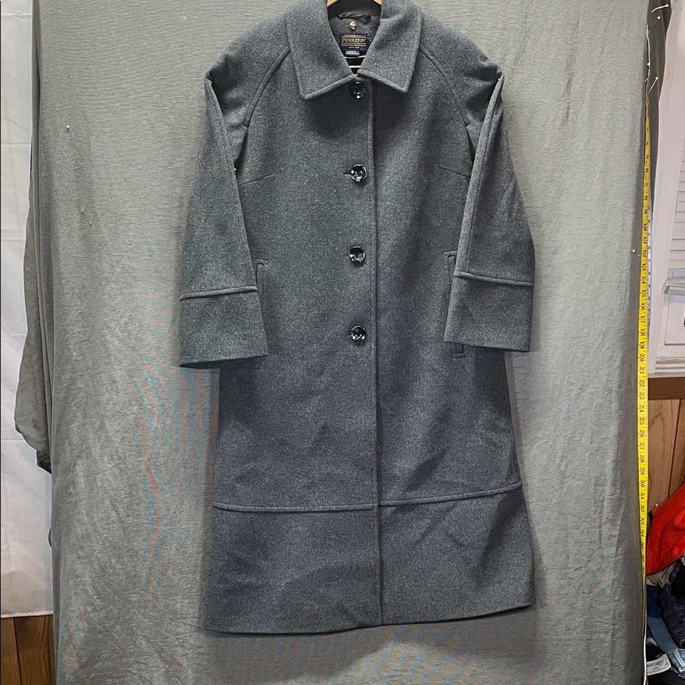Pendleton woolen mills petite‎ Dark Gray Trench Coat